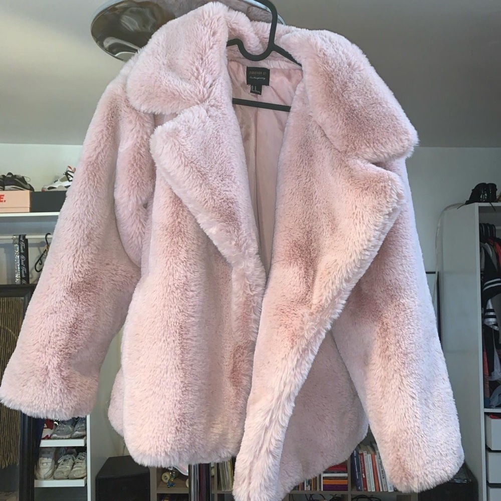 Pink Fur Coat